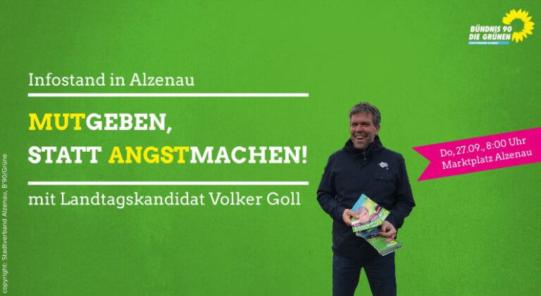 Infostand auf dem Marktplatz am 27.09.