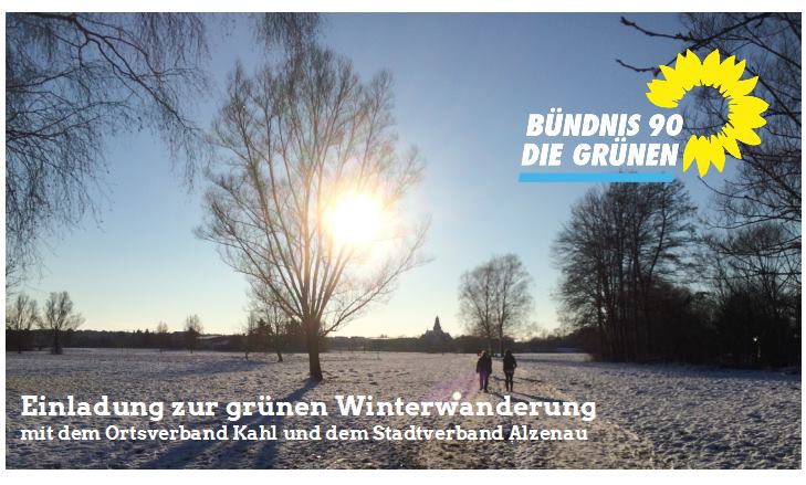 Grüne Winterwanderung des OV Kahl und des SV Alzenau