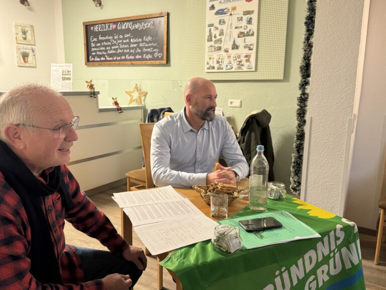 Im Dialog für Alzenaus Zukunft: Grüne treffen Bürgermeisterkandidat Frank Wonschik