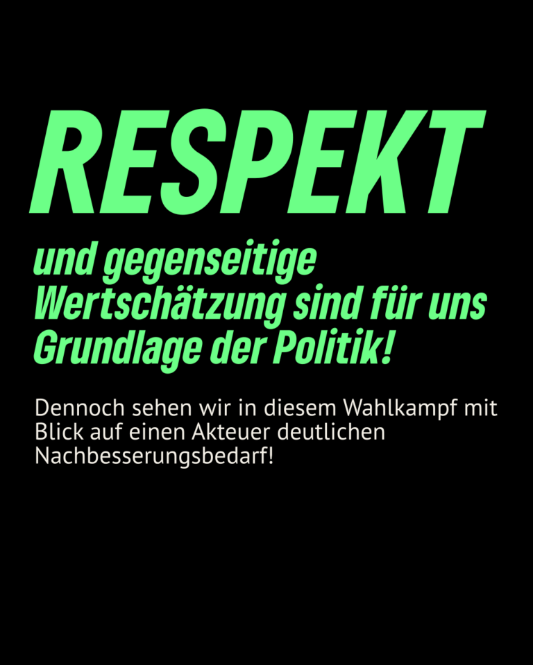 RESPEKT – Statement zum Auftritt der WBA