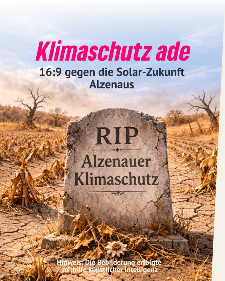 Landwirte schützen, Klimaschutzkonzept beerdigen?